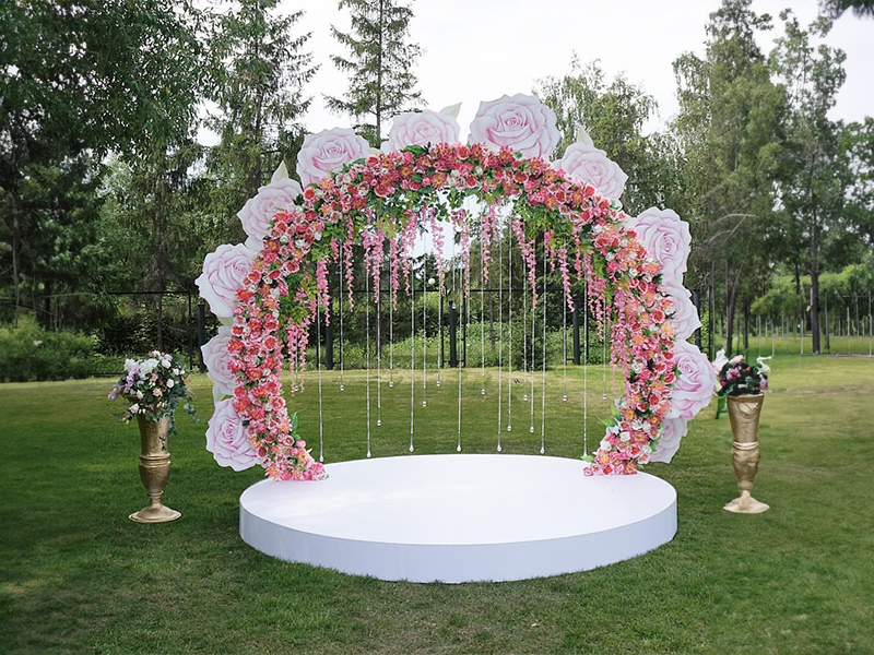 Como hacer arcos de flores para bodas